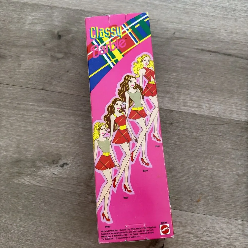 #62333 NRFB Mattel Philippines Classy Barbie Doll Foreign Issue 1997 RARE VTG